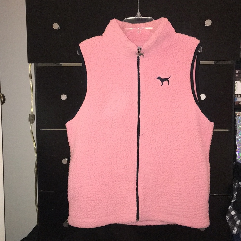 PINK Sherpa Vest